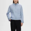 Strik>SELECTED MED LYNLÅS CARDIGAN Blue