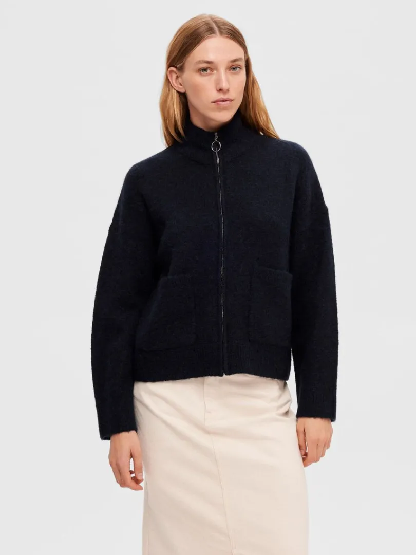med_lynls_cardigan_0-8.webp Strik>SELECTED MED LYNLÅS CARDIGAN Blue