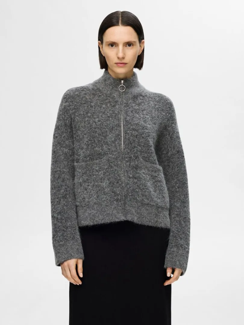 med_lynls_cardigan_0.webp Strik>SELECTED MED LYNLÅS CARDIGAN Grey