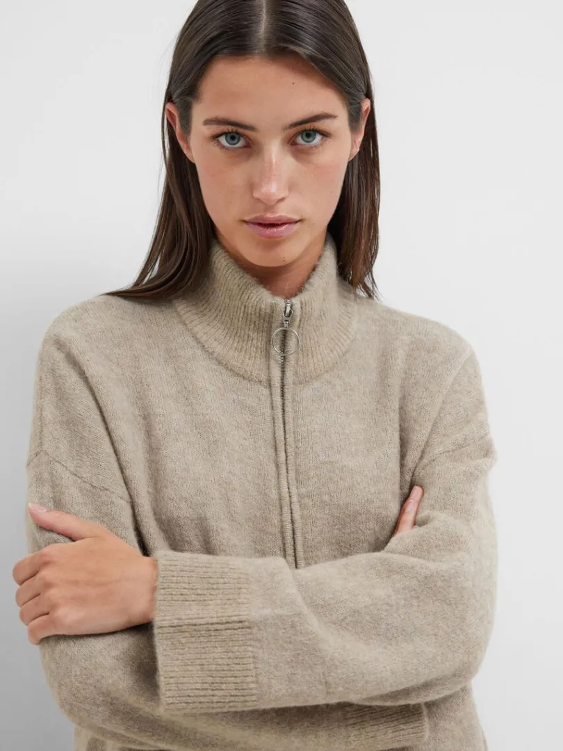 med_lynls_cardigan_2-6.webp Strik>SELECTED MED LYNLÅS CARDIGAN Beige