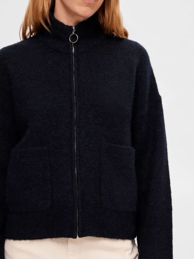 med_lynls_cardigan_3-8.webp Strik>SELECTED MED LYNLÅS CARDIGAN Blue