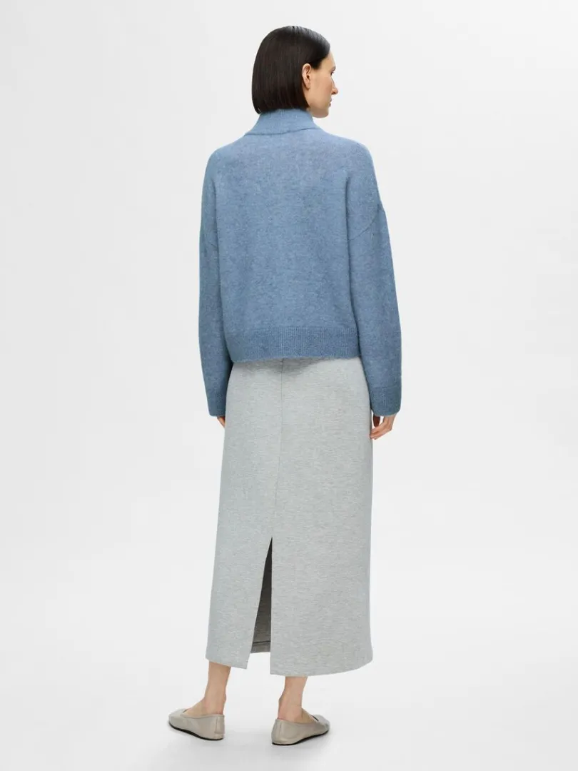 med_lynls_cardigan_4-2.webp Strik>SELECTED MED LYNLÅS CARDIGAN Blue
