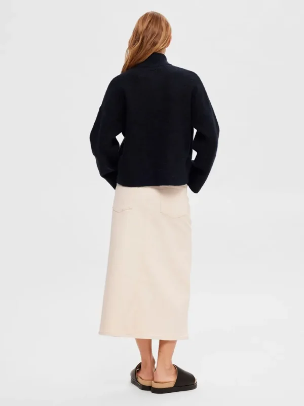 Strik>SELECTED MED LYNLÅS CARDIGAN Blue