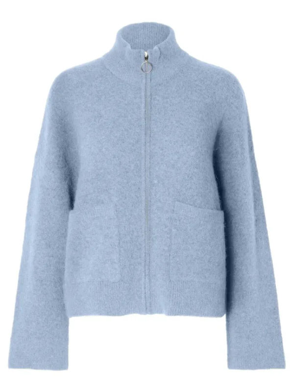 Strik>SELECTED MED LYNLÅS CARDIGAN Blue