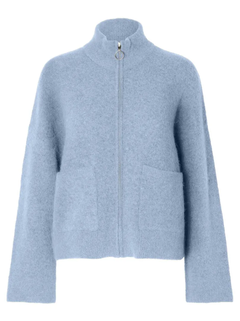 med_lynls_cardigan_5-6.webp Strik>SELECTED MED LYNLÅS CARDIGAN Blue