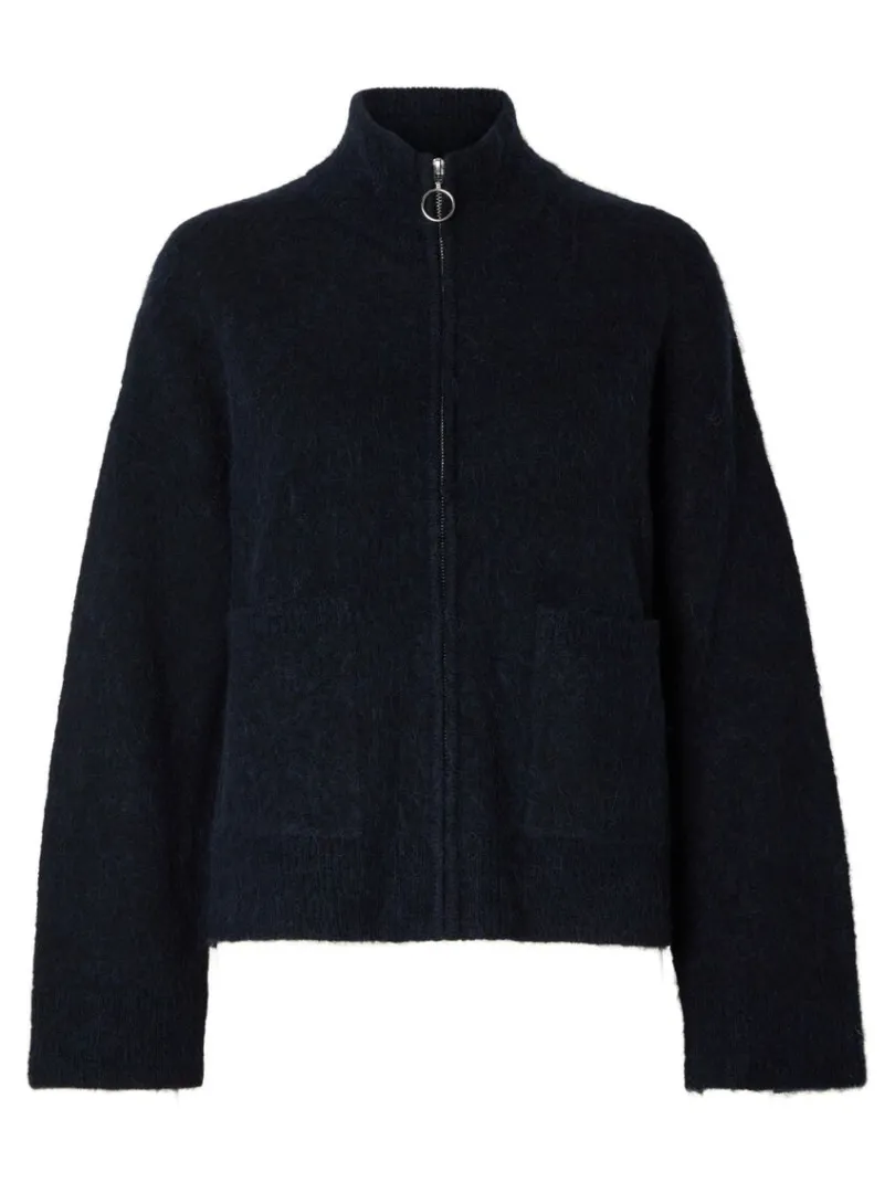 med_lynls_cardigan_5-7.webp Strik>SELECTED MED LYNLÅS CARDIGAN Blue