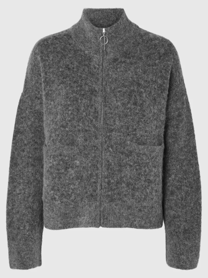 med_lynls_cardigan_5.webp Strik>SELECTED MED LYNLÅS CARDIGAN Grey