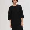Kjoler>SELECTED MED TEKSTUR MIDIKJOLE Black