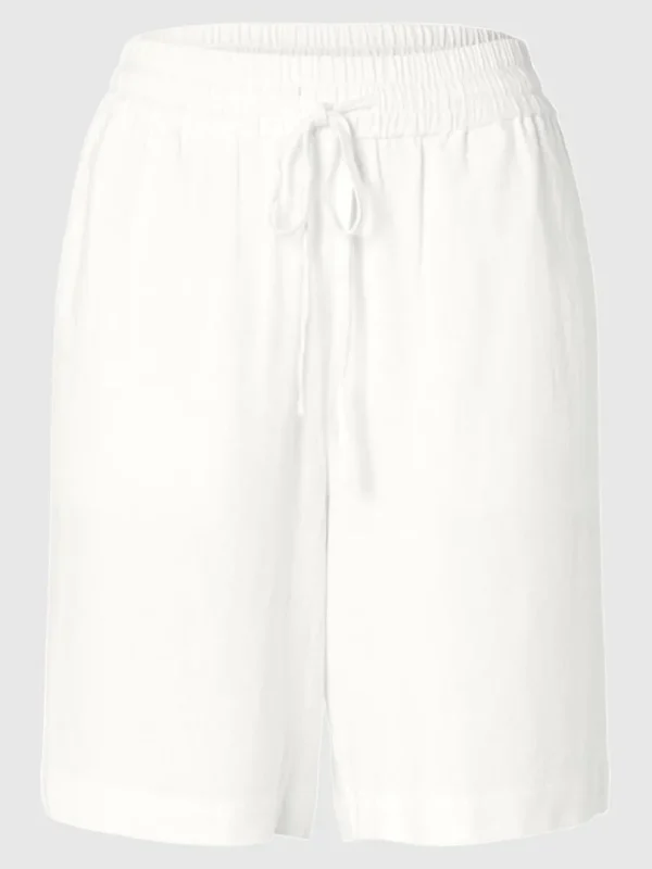 Shorts>SELECTED MELLEMHØJ TALJE SHORTS White