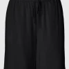 Shorts>SELECTED MELLEMHØJ TALJE SHORTS Black