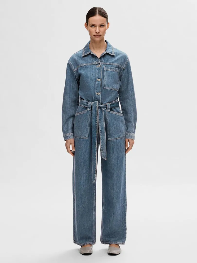 mellemvask_denim_buksedra_0.webp Kjoler>SELECTED MELLEMVASK DENIM BUKSEDRAGT Blue