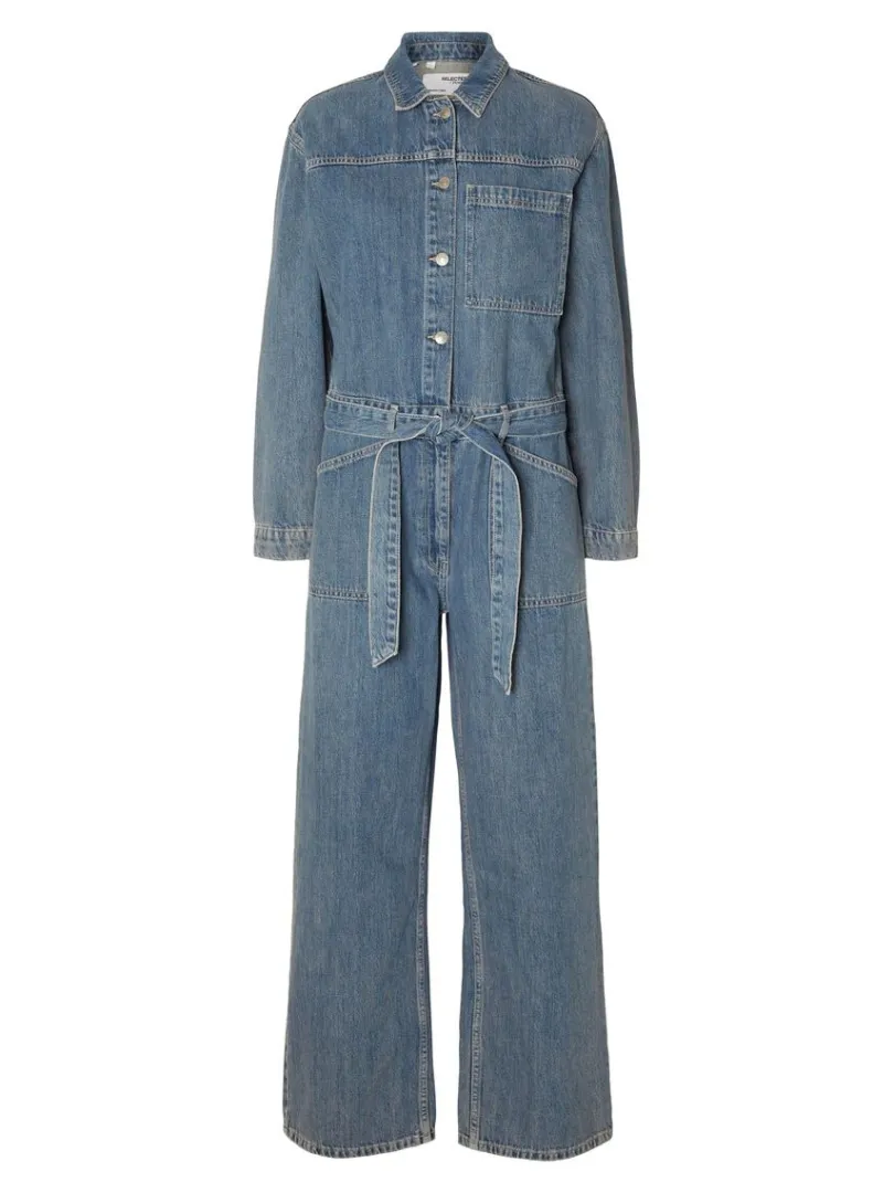 mellemvask_denim_buksedra_5.webp Kjoler>SELECTED MELLEMVASK DENIM BUKSEDRAGT Blue