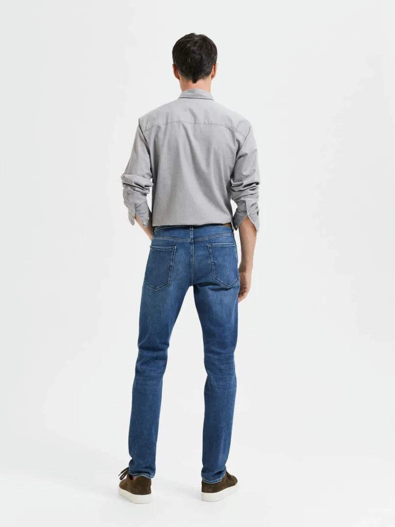 mellemvask_slim_fit_jeans_1.webp Jeans>SELECTED MELLEMVASK SLIM FIT JEANS Blue