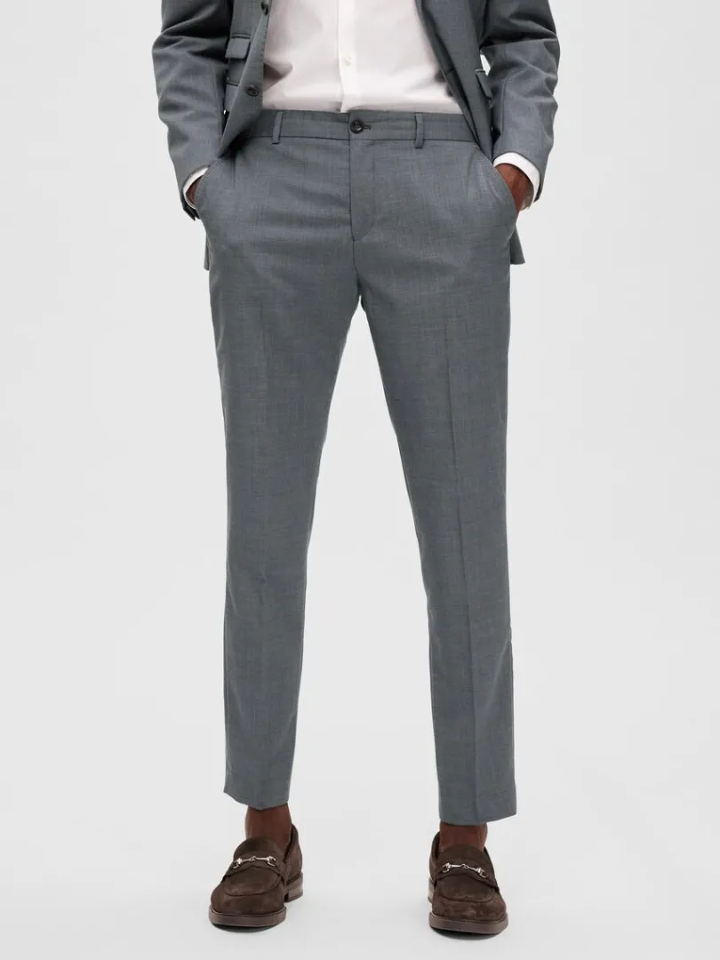 merinould_bukser_0.webp Bukser | Jakkesæt & Blazers>SELECTED MERINO-ULD BUKSER Grey
