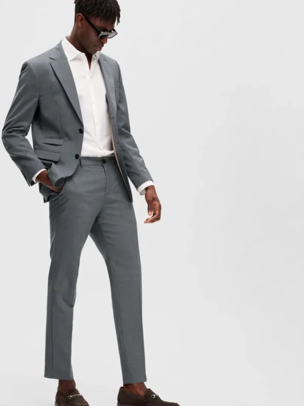 Bukser | Jakkesæt & Blazers>SELECTED MERINO-ULD BUKSER Grey