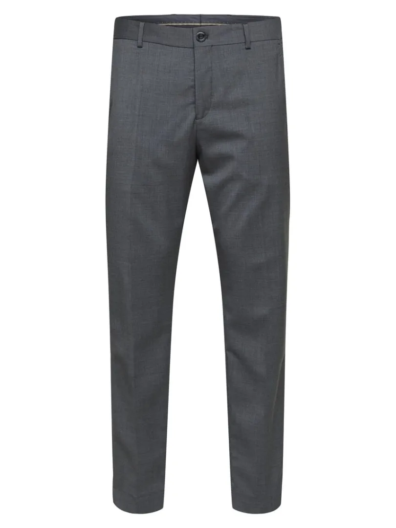 merinould_bukser_4.webp Bukser | Jakkesæt & Blazers>SELECTED MERINO-ULD BUKSER Grey