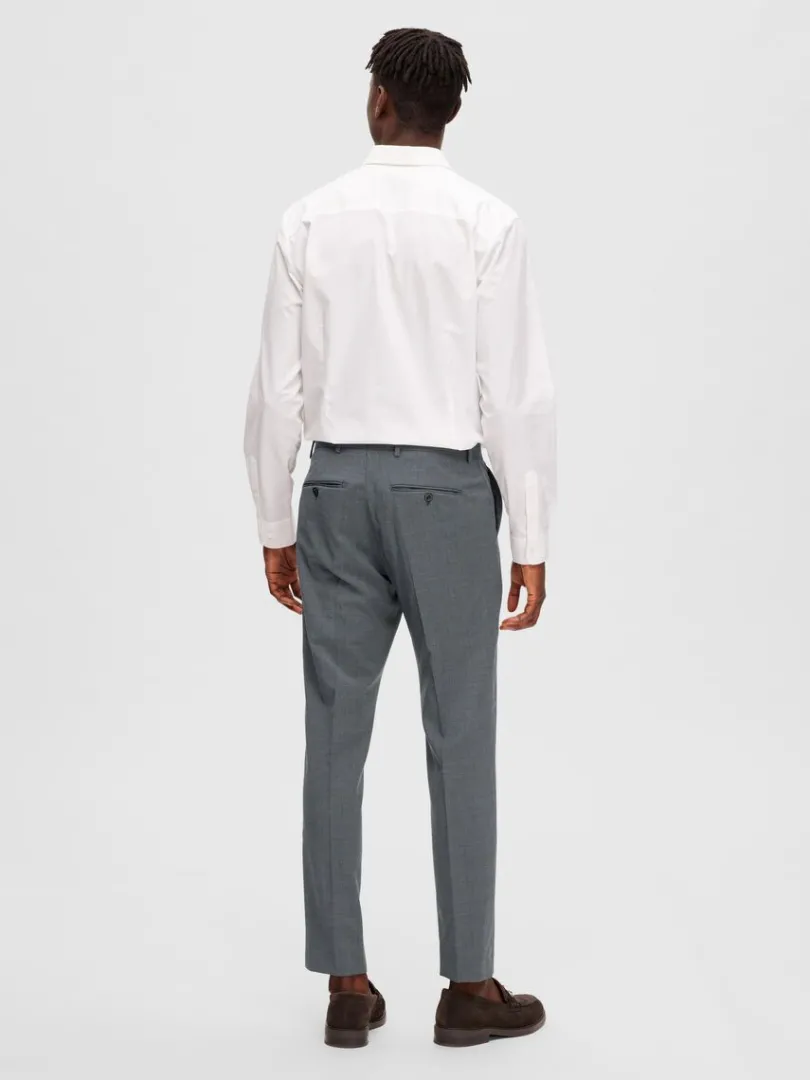 merinould_bukser_5.webp Bukser | Jakkesæt & Blazers>SELECTED MERINO-ULD BUKSER Grey