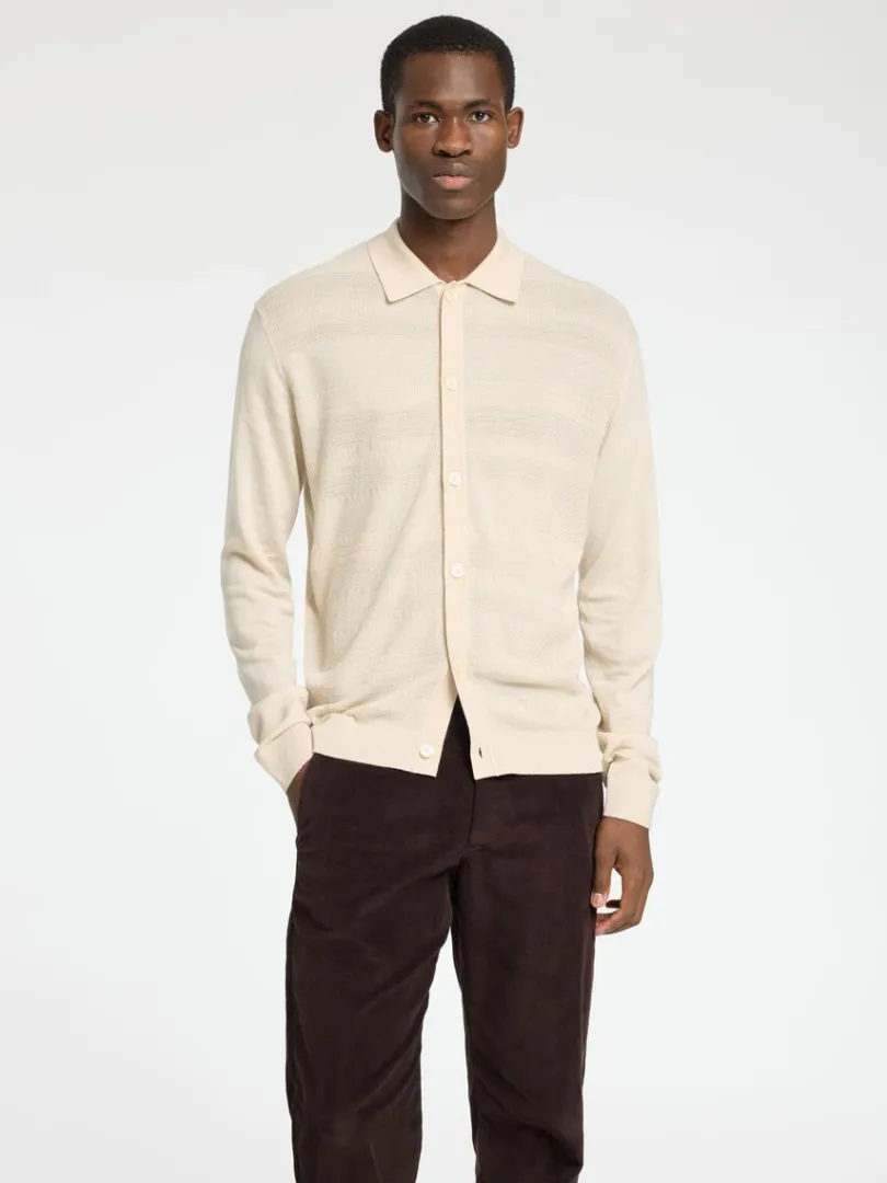 merinould_cardigan_0-4.webp Strik>SELECTED 100% MERINOULD CARDIGAN Beige