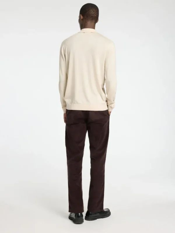Strik>SELECTED 100% MERINOULD CARDIGAN Beige
