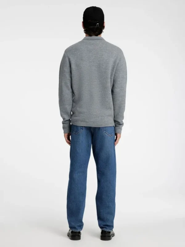Strik>SELECTED 100% MERINOULD CARDIGAN Grey