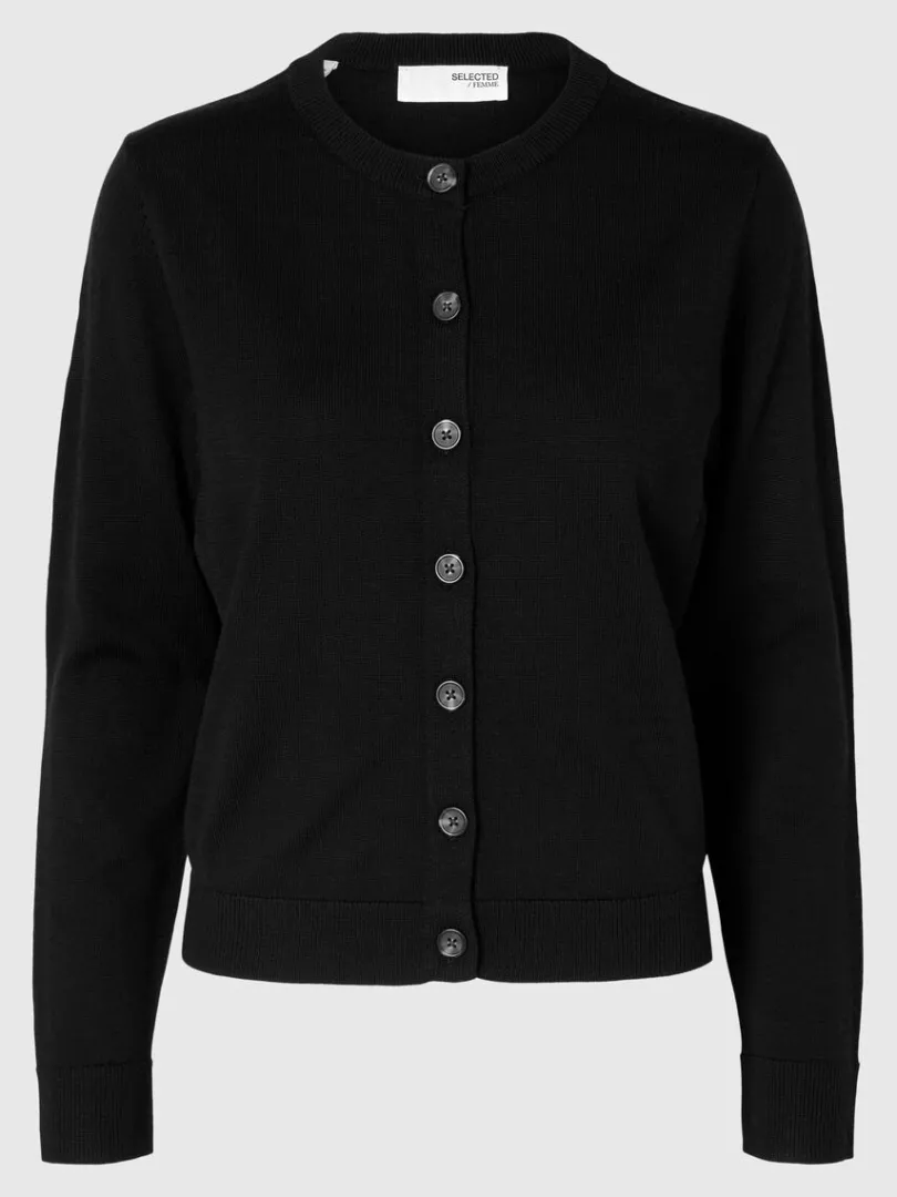 merinould_cardigan_5.webp Strik>SELECTED 100% MERINOULD CARDIGAN Black