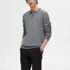 Strik>SELECTED 100% MERINOULD POLO Grey