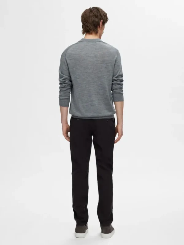 Strik>SELECTED 100% MERINOULD POLO Grey