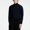 Strik>SELECTED 100% MERINOULD RULLEKRAVE Blue