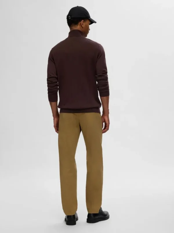 Strik>SELECTED 100% MERINOULD RULLEKRAVE Brown