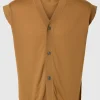 Overtøj>SELECTED 100% MERINOULD STRIK VEST Orange