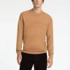 Strik>SELECTED 100% MERINOULD SWEATER MED RUND HALS Orange