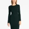 Kjoler | Strik>SELECTED MIDI STRIKKET KJOLE Green