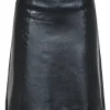 Nederdele>SELECTED MINI LÆDERNEDERDEL Black