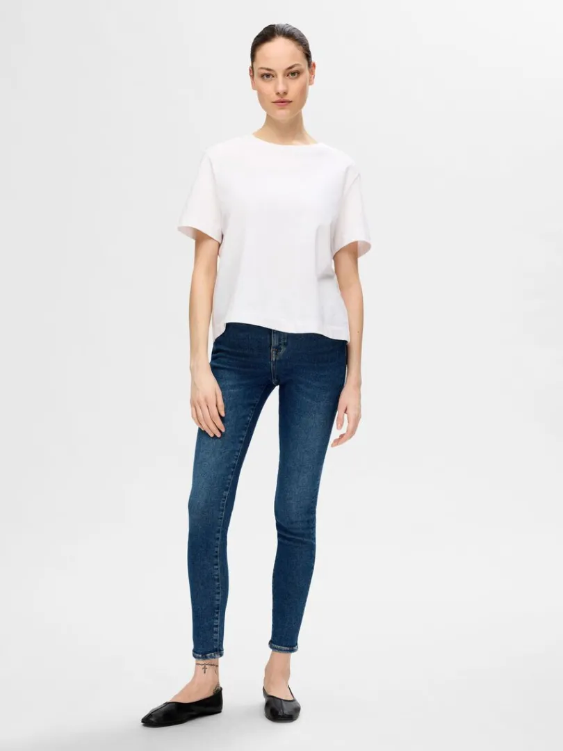 mrk_vask_skinny_fit_jeans_1.webp Jeans>SELECTED MØRK VASK SKINNY FIT JEANS Blue