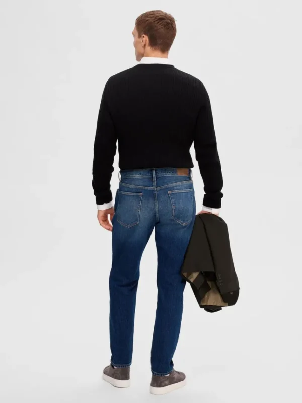 Jeans>SELECTED 172 MØRKEBLÅ SLIM FIT JEANS Blue