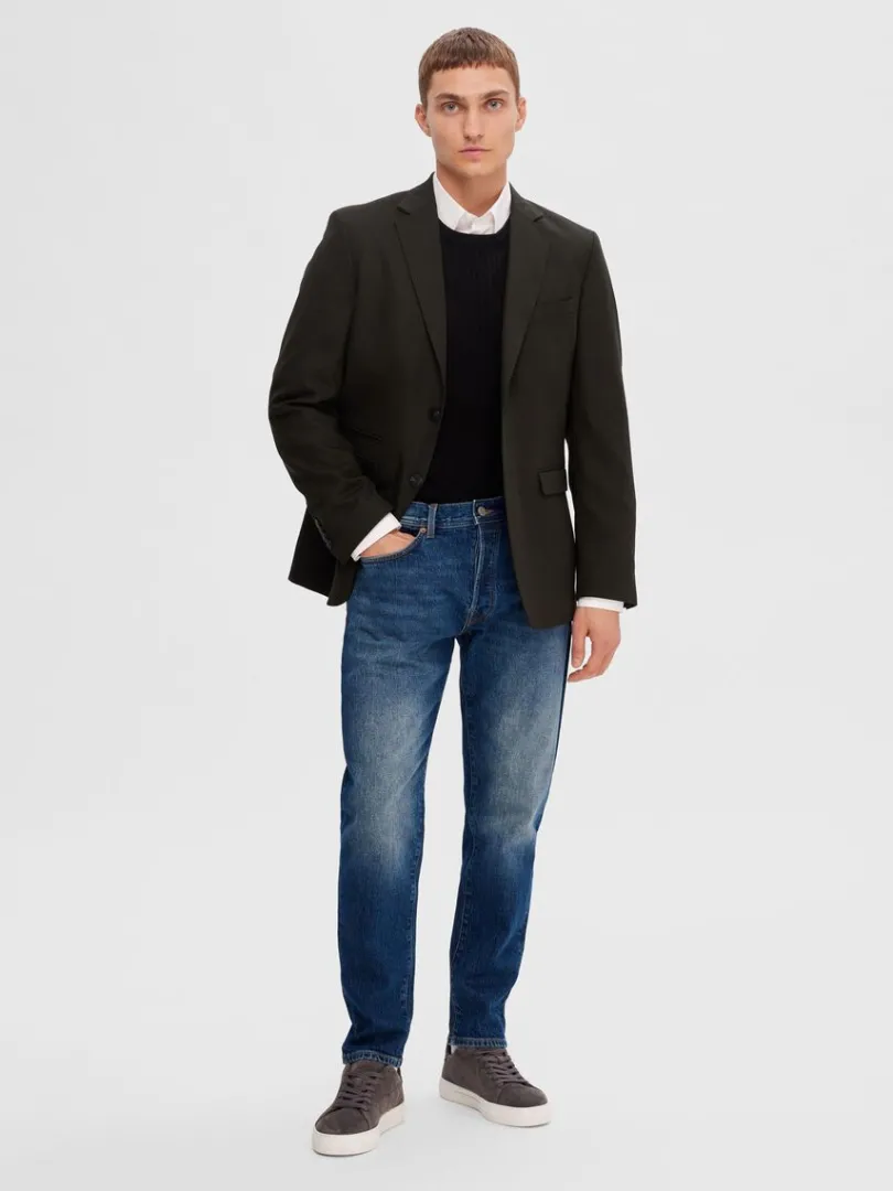 mrkebl_slim_fit_jeans_2.webp Jeans>SELECTED 172 MØRKEBLÅ SLIM FIT JEANS Blue