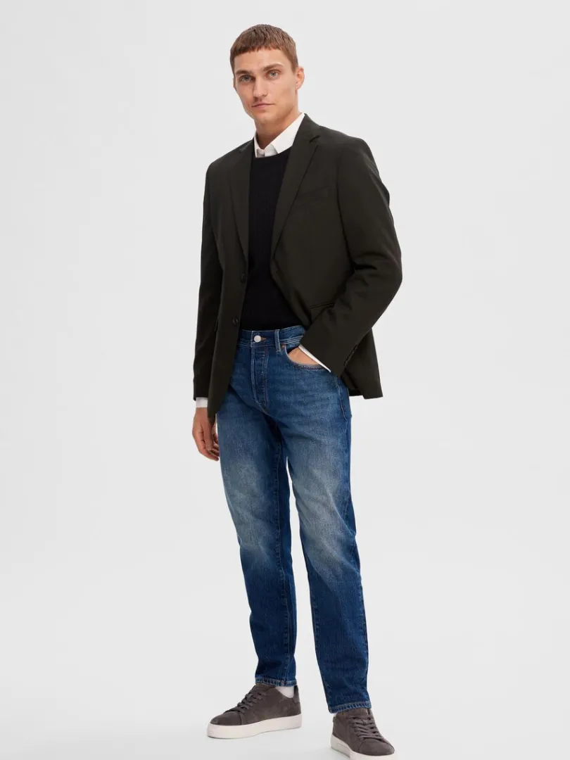 mrkebl_slim_fit_jeans_3.webp Jeans>SELECTED 172 MØRKEBLÅ SLIM FIT JEANS Blue