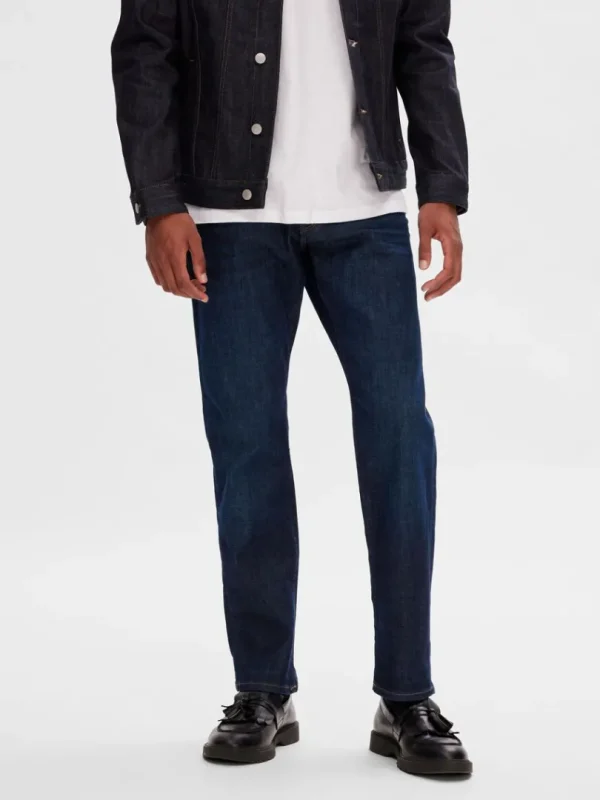 Jeans>SELECTED 196 MØRKEBLÅ STRAIGHT FIT JEANS Blue