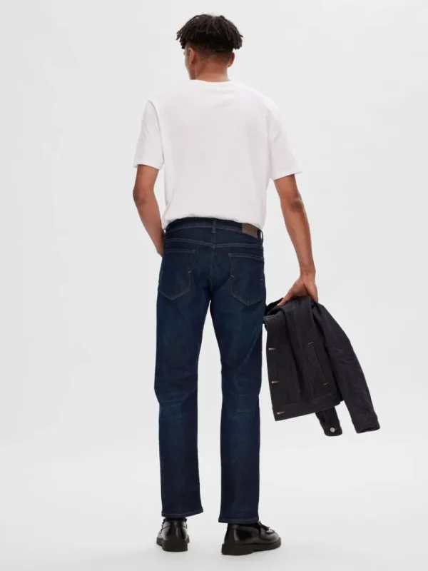 Jeans>SELECTED 196 MØRKEBLÅ STRAIGHT FIT JEANS Blue