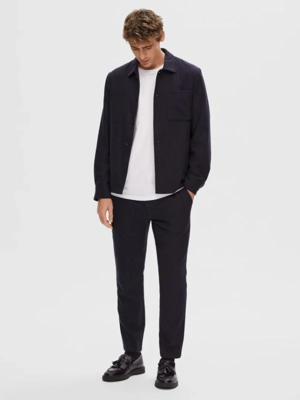 Bukser | Jakkesæt & Blazers>SELECTED NÅLESTRIBET BUKSER Blue