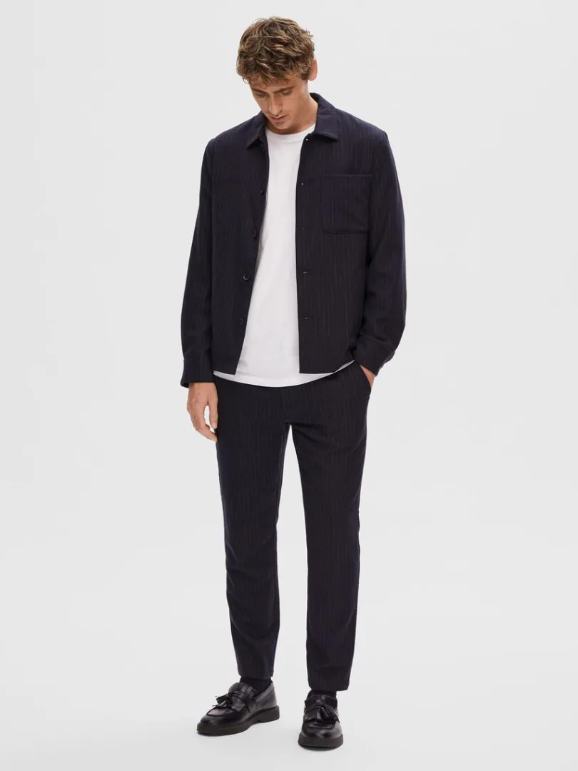 nlestribet_bukser_1.webp Bukser | Jakkesæt & Blazers>SELECTED NÅLESTRIBET BUKSER Blue