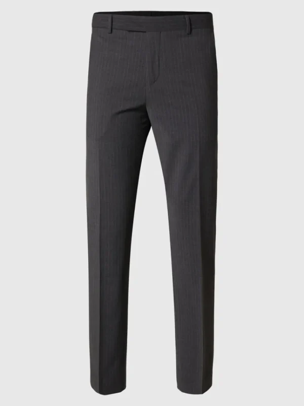 Bukser | Jakkesæt & Blazers>SELECTED NÅLESTRIBET HABITBUKSER Grey