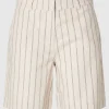 Shorts>SELECTED NÅLESTRIBET SHORTS Beige