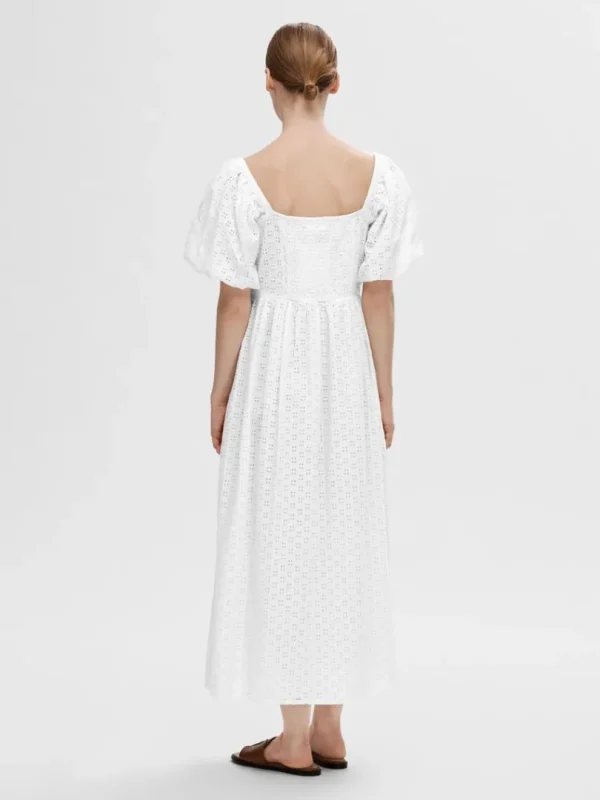 Kjoler>SELECTED OFF-SHOULDER MAXIKJOLE White