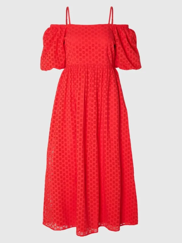 Kjoler>SELECTED OFF-SHOULDER MAXIKJOLE Red