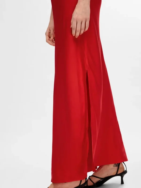 Kjoler>SELECTED ONE-SHOULDER MAXIKJOLE Red