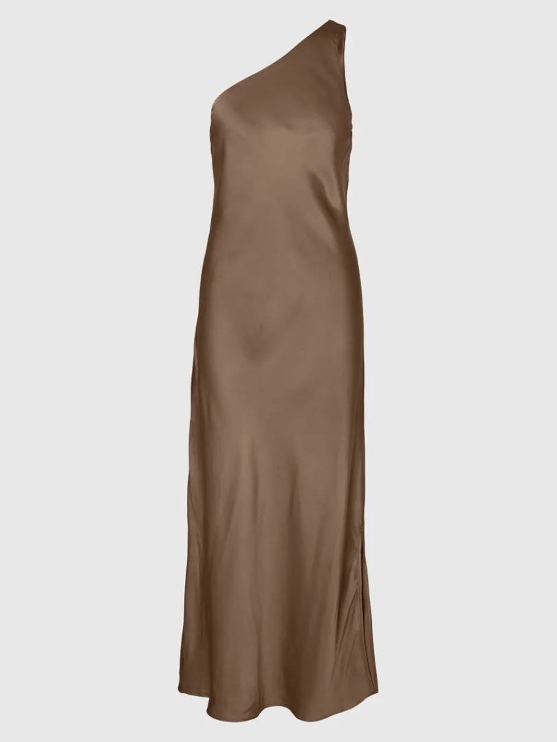 oneshoulder_maxikjole_5.webp Kjoler>SELECTED ONE-SHOULDER MAXIKJOLE Brown