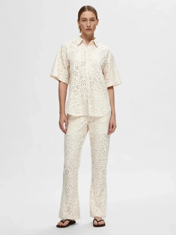 Skjorter>SELECTED OVERSIZE BLONDE SKJORTE Beige