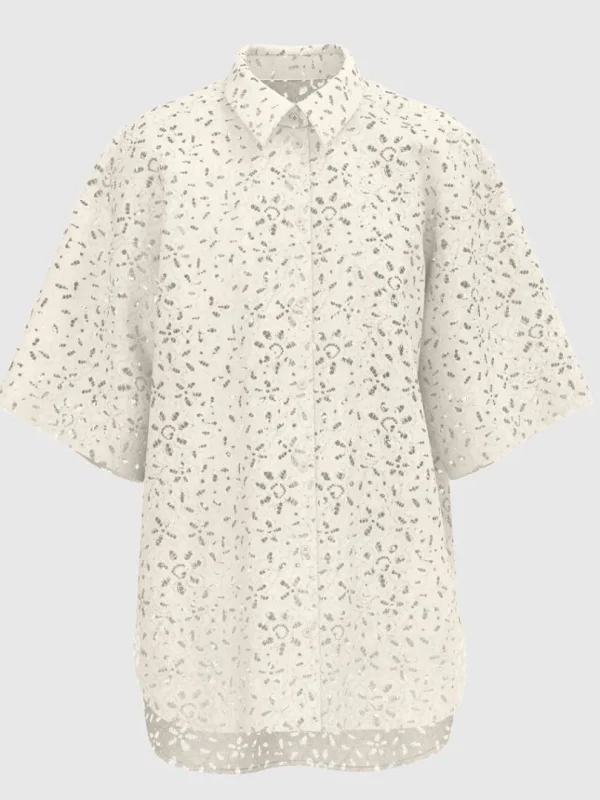 Skjorter>SELECTED OVERSIZE BLONDE SKJORTE Beige