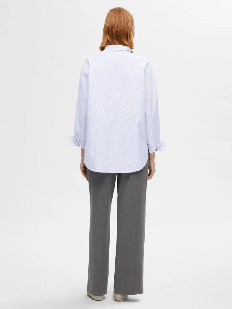 oversize_bomuld_skjorte_4.webp Skjorter>SELECTED OVERSIZE BOMULD SKJORTE Blue